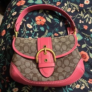 Coach Soho flap in signature jacquard